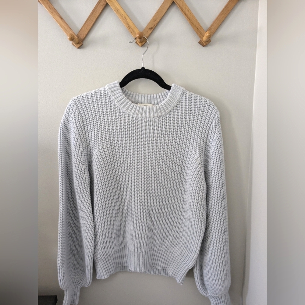 Love, Bonito Thick Knit Sweater in Light Blue